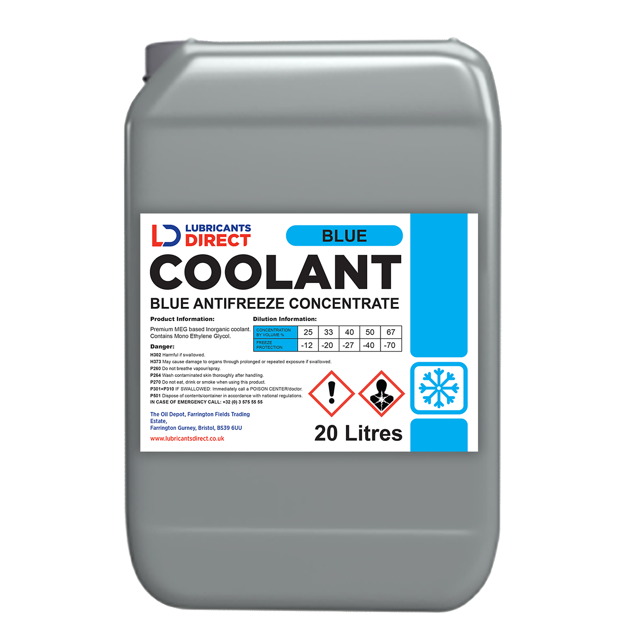 Blue Coolant, Traditional, Concentrate