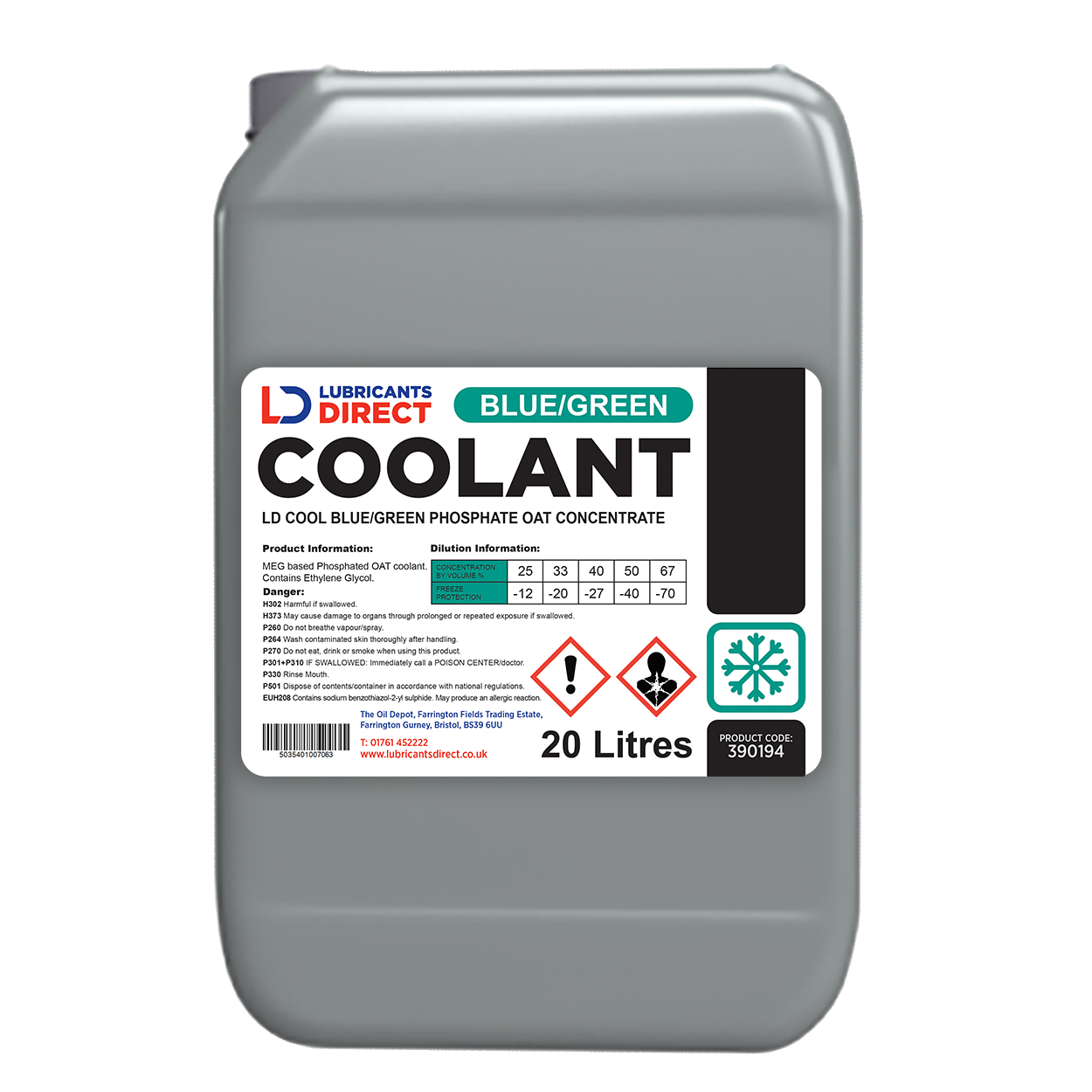 COOL BLUE/GREEN PHOSPHATED-OAT (Concentrate)