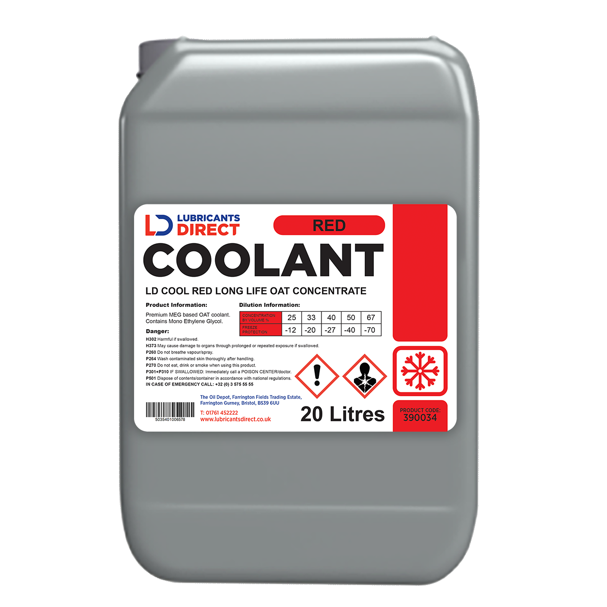 COOL RED LONG-LIFE OAT (Concentrate)